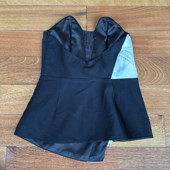 Black Strapless Blouse Small - Picture 5 of 5